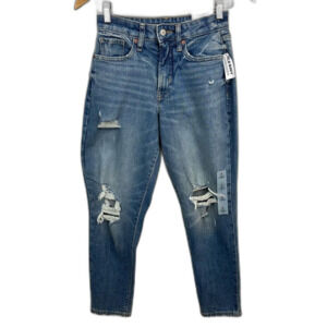 Old Navy Test Curvy Dahlia O.G. Straight Denim Ripped Jeans NWT Size 2